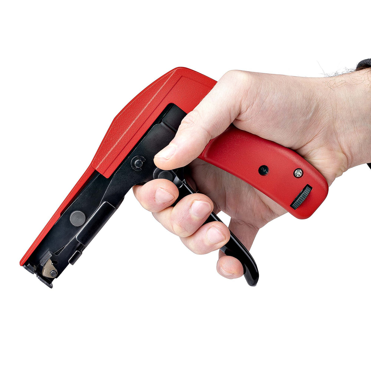 StarTech.com Nylon Cable Tie Gun, Zip Tie Cable Installation and Cutter Tool, Zip Tie Tensioning/Tightener, Works with Nylon Zip Ties 2.4mm to 4.8mm, TAA Compliant
