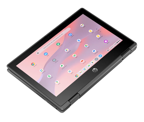 HP Fortis x360 G5 Intel® N N100 Chromebook 29.5 cm (11.6") Touchscreen HD 8 GB LPDDR5x-SDRAM 64 GB eMMC Wi-Fi 6E (802.11ax) ChromeOS Black