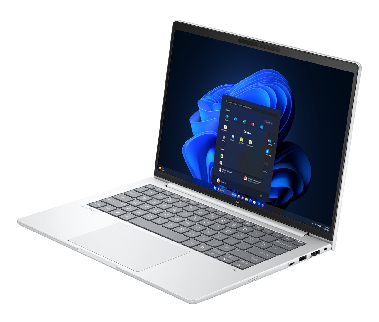HP EliteBook 8 G1i Next Gen AI PC Copilot+ PC Intel Core Ultra 7 265U Laptop 35.6 cm (14") Touchscreen WUXGA 64 GB LPDDR5x-SDRAM 1 TB SSD Wi-Fi 6E (802.11ax) Windows 11 Pro Silver