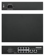 Intellinet 8-Port Gigabit Ethernet PoE+ Switch with 2 RJ45 Gigabit Uplink Ports, IEEE 802.3at/af Power over Ethernet (PoE+/PoE) Compliant, 120 W, Endspan, Desktop (WITH C14 2 PIN POWER CORD)
