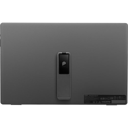 MSI Pro MP161 15.6" Portable Monitor, Adjustable kickstand, FHD (1920 x 1080), 60Hz, IPS, 2x USB-C, Mini HDMI, Speakers, Anti-Flicker, Less Blue light, Black