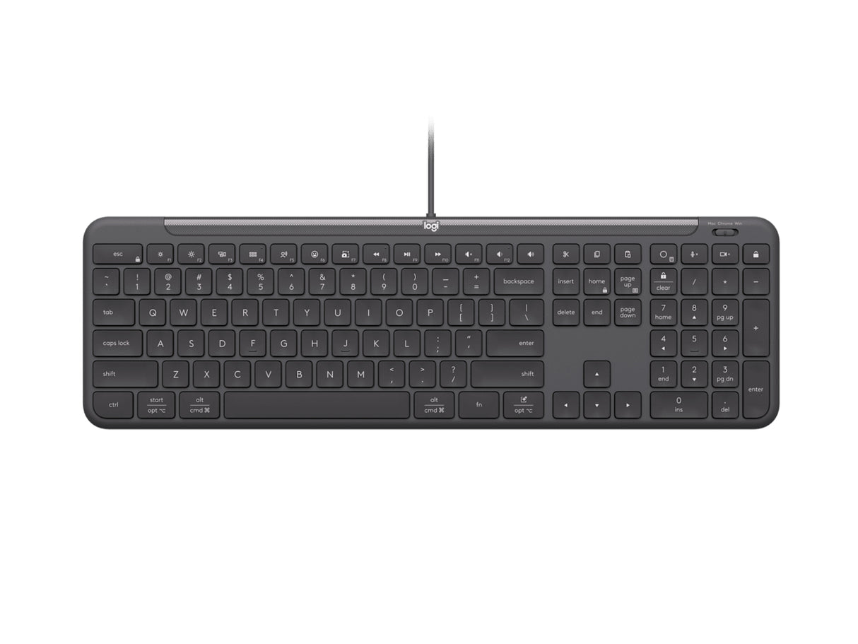 Logitech Signature Slim Wired K620 For Business keyboard Universal USB QWERTY US English Graphite