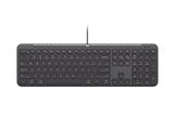 Logitech Signature Slim Wired K620 For Business keyboard Universal USB QWERTY US English Graphite
