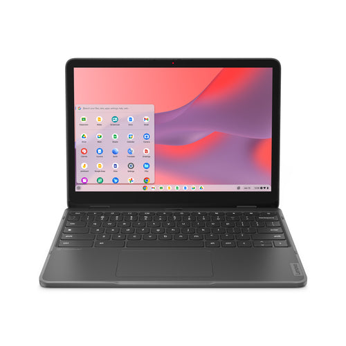 Lenovo 500e Yoga Chromebook Gen 4 Intel® N N100 31 cm (12.2") Touchscreen WUXGA 4 GB LPDDR5-SDRAM 32 GB eMMC Wi-Fi 6E (802.11ax) ChromeOS Grey US English