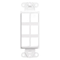Primewired Decora Insert, White 6port