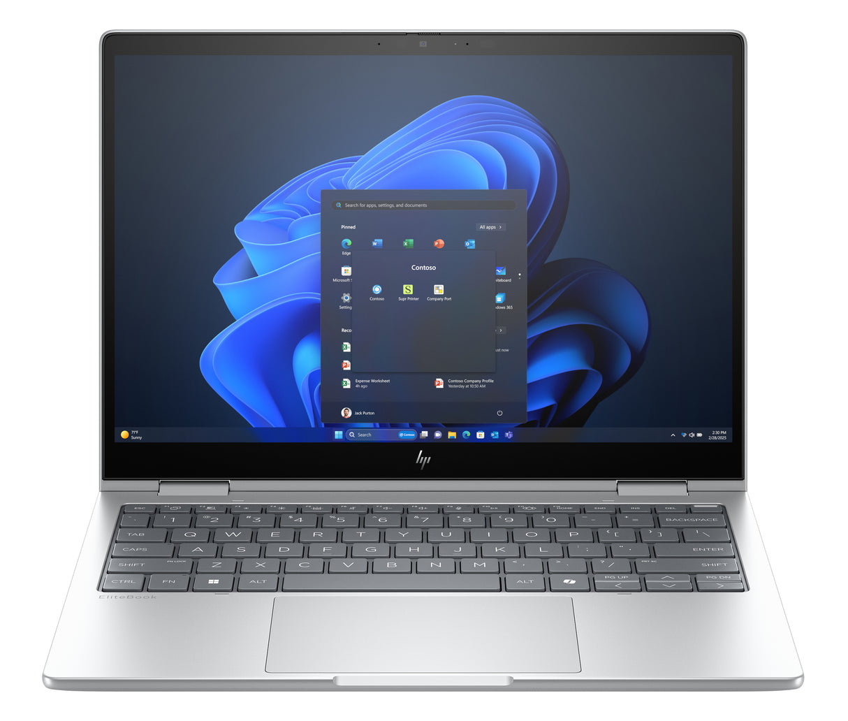 HP EliteBook 8 Flip G1i 13 inch Notebook AI PC Wolf Pro Security Edition Intel Core Ultra 5 235U Hybrid (2-in-1) 33.8 cm (13.3") Touchscreen WUXGA 32 GB LPDDR5x-SDRAM 512 GB SSD Wi-Fi 7 (802.11be) Windows 11 Pro Silver
