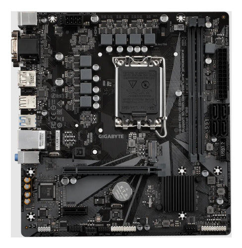 GIGABYTE H610M S2H V2 DDR4 Motherboard - Supports Intel Core 14th CPUs, 6+1+1 Hybrid Phases Digital VRM, up to 3200MHz DDR4 (OC), 1xPCIe 3.0 M.2, GbE LAN, USB 3.2 Gen 1