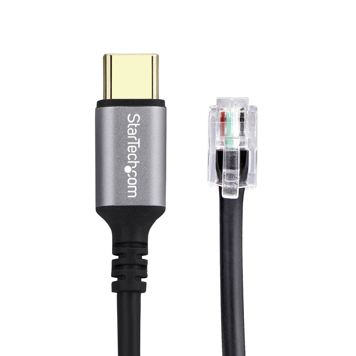 StarTech.com USB-C to RJ9 Adapter for Office Phone Handset or Wired/Wireless Headset, Use Existing Landline Hardware, 6ft/1.8m, For Laptop/Desktop Computer/Mobile