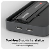 Targus HD2500GL storage drive enclosure SSD enclosure Black M.2