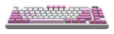 MSI FORGE GK600 TKL WIRELESS VIOLET keyboard Gaming USB + Bluetooth QWERTY Spanish Pink, Violet, White