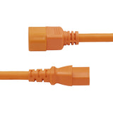 StarTech.com 6ft (1.8m) Heavy Duty PDU Power Cord, C14 to C15, 15A 250V, 14AWG, Orange PDU Power Cable, C14 to C15 Heavy Gauge AC Power Cord, TAA Compliant, UL Listed