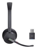 Yealink WH64 Hybrid Dual UC Headset Wireless Head-band Office/Call center Micro-USB Bluetooth Black