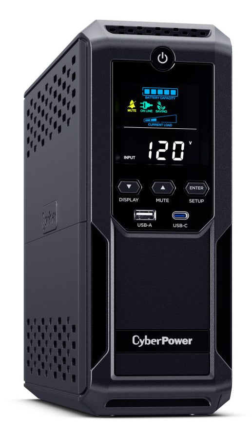 CyberPower LCD BRG1500AVRLCD2 uninterruptible power supply (UPS) Line-Interactive 1.5 kVA 900 W 12 AC outlet(s)