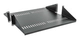 Intellinet 19" Double-Sided Cantilever Shelf, 2U, Double-Sided Shelf for 19" Rack, Max 25kg, Black, Three Year Warranty