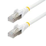 StarTech.com 100ft White CAT6a Ethernet Cable, Snagless RJ45, 10GbE, 100W PoE++, S/FTP, LSZH, 27AWG Pure Bare Copper Wire, 500MHz, Shielded Network Patch Cord w/Strain Reliefs, Individually Tested/ETL Verified