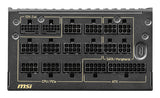 MSI MEG Ai1600T PCIE5 power supply unit 1600 W 24-pin ATX ATX Black