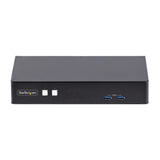StarTech.com 2-Port Dual-Monitor DisplayPort KVM Switch, RS232 Serial Control, 4K 60Hz, 2x USB 5Gbps Hub Ports, 2x USB 2.0 HID Ports, Hotkey/Pushbutton Switching, TAA Compliant