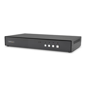 StarTech.com Secure 4-Port KVM Switch, HDMI or DisplayPort, 4K 60Hz, NIAP 4.0 Desktop KVM, Metal Housing, CAC Port, Made in the USA
