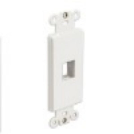 Wavenet Decora Insert, 1-Port, White