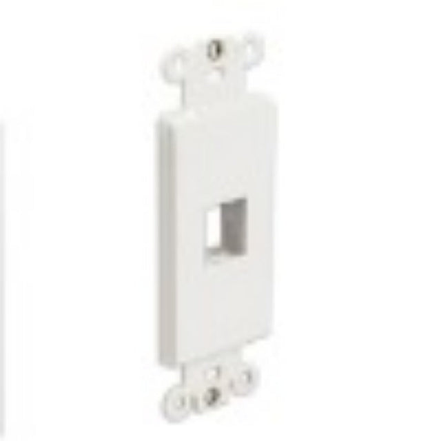Wavenet Decora Insert, 1-Port, White