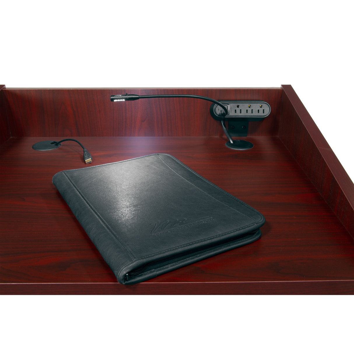 Middle Atlantic L2 Series Flip Shelf, 21 Inch Wide , Grained, Ebony Ash Melamine