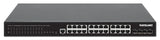 Intellinet 28-Port L2+ Fully Managed PoE+ Switch with 24 Gigabit Ethernet Ports and 4 SFP+ Uplinks IEEE 802.3at/af (PoE+/PoE) Compliant, 370 W PoE Power Budget, Layer 2+/Layer 3 Lite, Four 10G SFP+ Open Slots, Self-Healing Network, 19" Rackmount