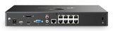 TP-Link VIGI NVR2008H-8MP-2TB network video recorder Black