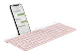 Logitech 920-011477 keyboard Universal RF Wireless + Bluetooth QWERTY US English Rose