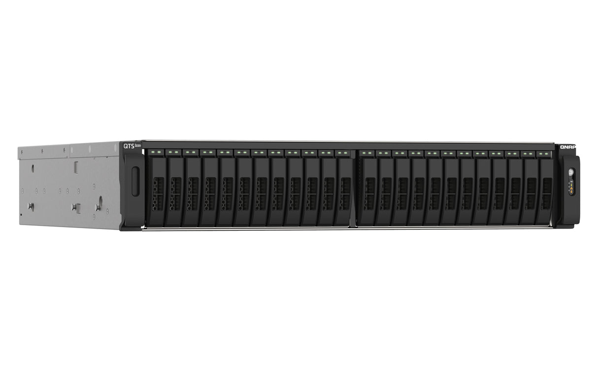QNAP TS-h2490FU NAS Rack (2U) EPYC 7302P 64 GB DDR4 0 TB QuTS hero Black, Grey
