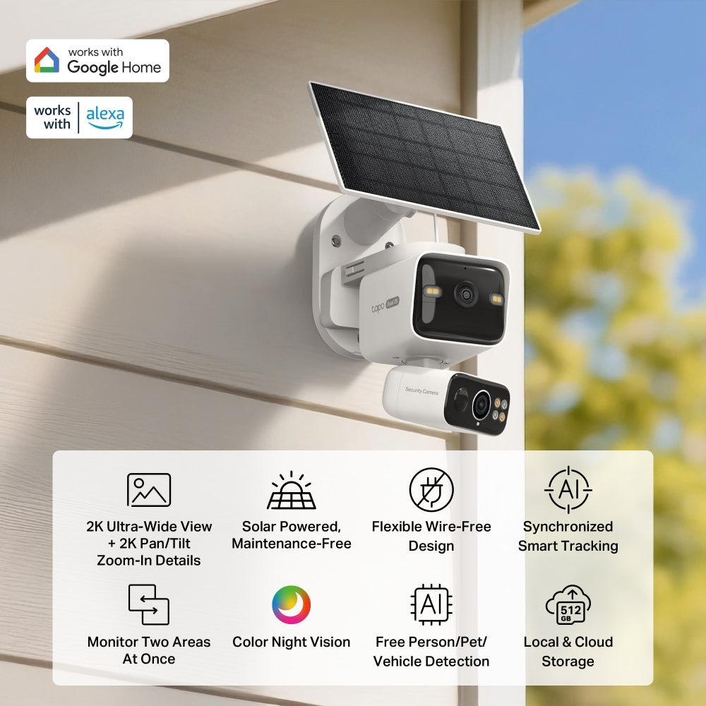 TP-Link Tapo C645D KIT IP security camera Outdoor 2304 x 1296 pixels Ceiling/Wall/Pole