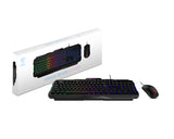 MSI FORGE GK100 COMBO keyboard Mouse included Gaming USB QWERTY US English Black