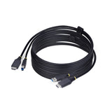 StarTech.com 10ft (3m) HDMI and USB 5Gbps KVM Cable, 4K 60Hz, HDMI 2.0 and USB Combo Cable for KVM Switches