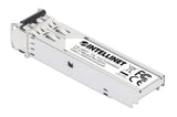 Intellinet Industrial Gigabit Fiber SFP Optical Transceiver Module 1000Base-SX (LC) Multi-Mode Port, 550 m, MSA-compliant for Maximum Compatibility, Silver