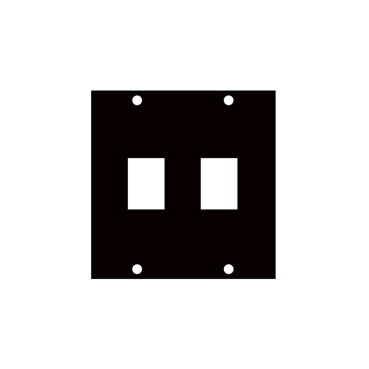 Middle Atlantic UCP Module with Two Keystone Punchouts