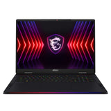 MSI Raider 18 HX A14VHG-431CA Intel® Core™ i9 i9-14900HX Laptop 45.7 cm (18") Quad HD+ 32 GB DDR5-SDRAM 1 TB SSD NVIDIA GeForce RTX 4080 Wi-Fi 7 (802.11be) Windows 11 Home Black