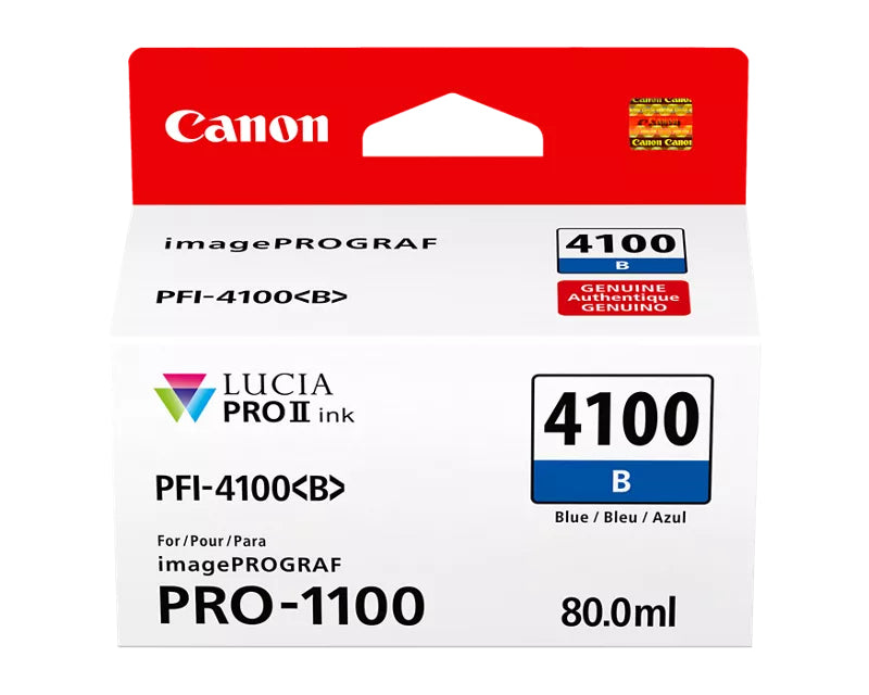 Canon LUCIA PRO II PFI-4100 Blue Ink Tank