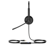 Yealink UH34 Dual Teams Headset Wired Head-band Office/Call center USB Type-A Black