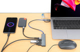 Manhattan USB-C & USB-A Combo Dock/Hub, Ports (4): USB-A (x2) and USB-C (x2), 5 Gbps (USB 3.2 Gen1 aka USB 3.0), USB powered (no external power supply required), Aluminium