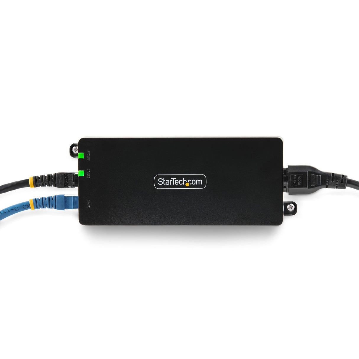 StarTech.com 1-Port 10Gbps PoE++ Injector, 90W, 2.5/5/10G Ethernet/10/100/1000M, PoE++ (802.3af/at/bt), Wall Mountable, Unmanaged Inline Power Over Ethernet, TAA