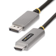 StarTech.com 6.6ft (2m) DisplayPort to HDMI Adapter Cable, 8K 60Hz, 4K 144Hz, HDR10, DP 1.4 to HDMI 2.1 Active Video Converter, DisplayPort Desktop to HDMI Monitor, M/M - DP to HDMI Cord