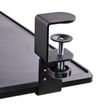 StarTech.com Under-Desk Keyboard Tray, Clamp-on Ergonomic Keyboard Holder, Up to 12kg (26.5lb), Sliding Keyboard and Mouse Drawer with C-Clamps, Height Adjustable Keyboard Tray (3.9/4.7/5.5 in) - TAA