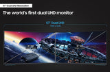 Samsung LS57CG952NNXZA computer monitor 144.8 cm (57") 7680 x 2160 pixels Dual UHD LCD Black, White