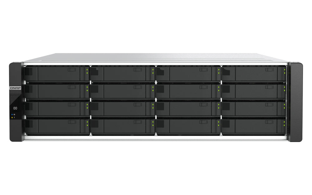 QNAP ES1686dc R2 NAS Rack (3U) Intel® Xeon® D D-2142IT 64 GB DDR4 0 TB QNAP QES Black, Grey