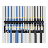 StarTech.com 24 Port 1U Feed Through Patch Panel with Cable Management Bar, Rackmount Cat6 Ethernet Patch Panel with RJ45 UTP Inline Couplers