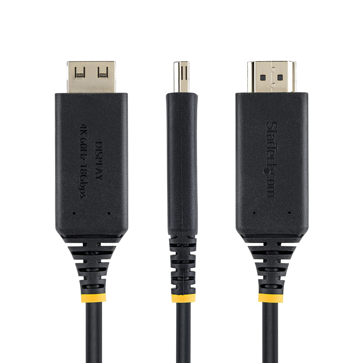 StarTech.com 2m USB-C to HDMI Adapter Cable, Gripping HDMI Connector, 4K 60Hz, Thunderbolt Compatible, HDR, Uni-Directional Cord for MacBook, Dell, HP, Lenovo