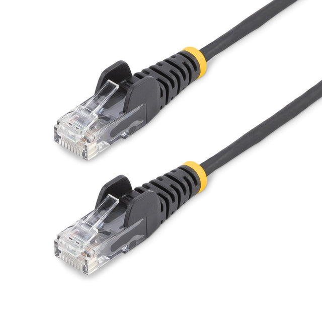 StarTech.com 1 ft. CAT6 Ethernet Cable - Slim - Snagless RJ45 Connectors - Black