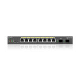 EnGenius Switch 8-port GbE PoE.af/at(+) 55W, 2xSFP Desktop wall-mountable