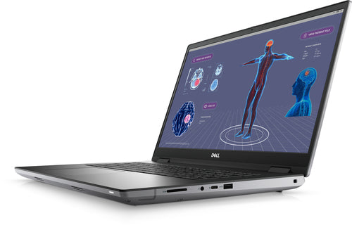DELL Precision 7780 Intel® Core™ i9 i9-13950HX Mobile workstation 43.9 cm (17.3") Full HD 64 GB DDR5-SDRAM 1 TB SSD NVIDIA RTX 3500 Ada Wi-Fi 6E (802.11ax) Windows 11 Pro Grey