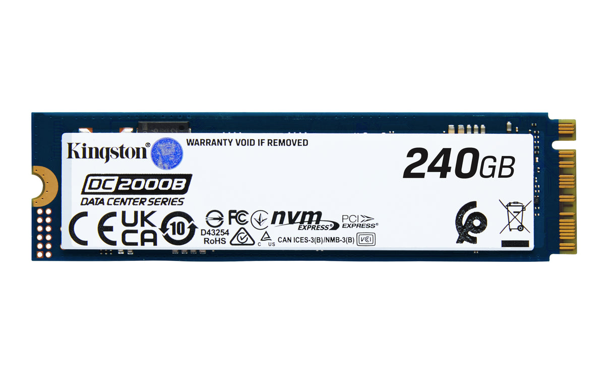 Kingston Technology 240G DC2000B PCIe 4.0 M.2 2280 Enterprise SSD (Non-Heatsink)