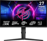 MSI MPG 275CQRXF computer monitor 68.6 cm (27") 2560 x 1440 pixels Wide Quad HD Black
